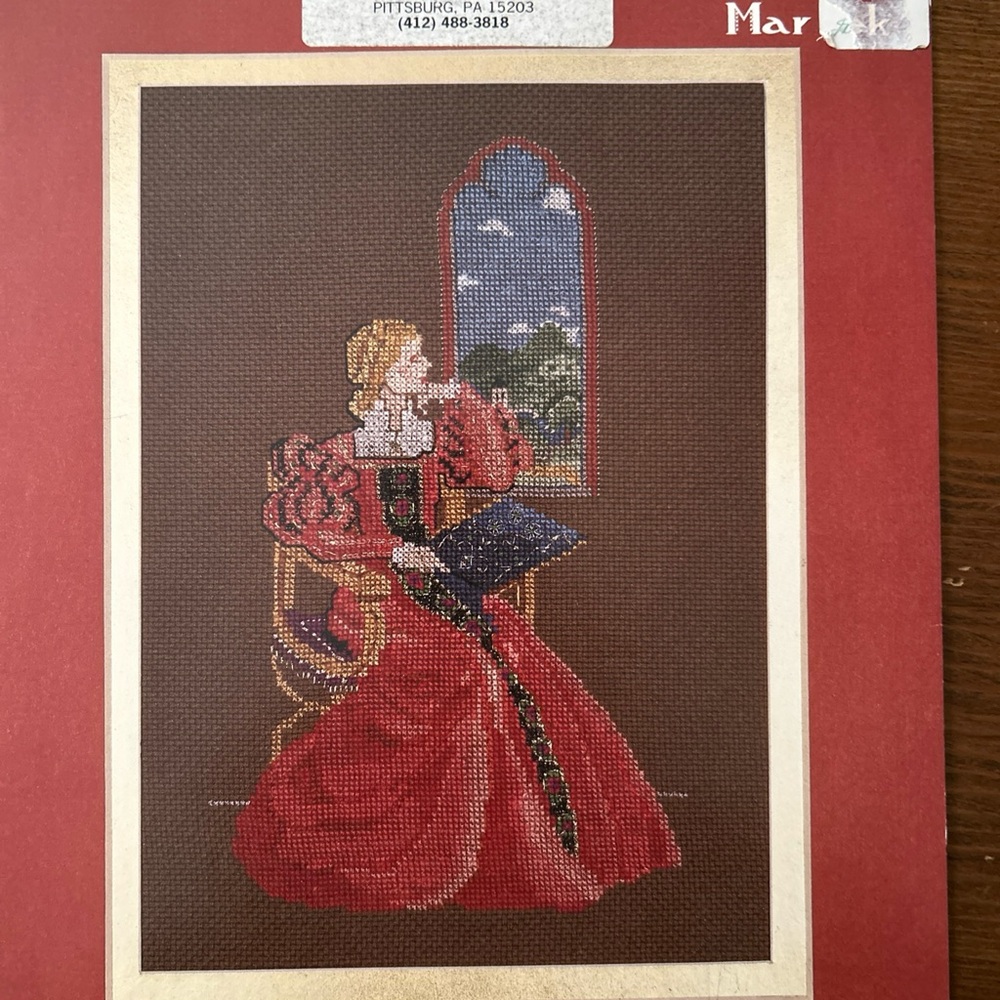 Mar Bek Serendipity Designs Italian Renaissance Woman Cross Stitch Pattern 1984